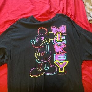 Mickey Mouse Black Kids T-Shirt